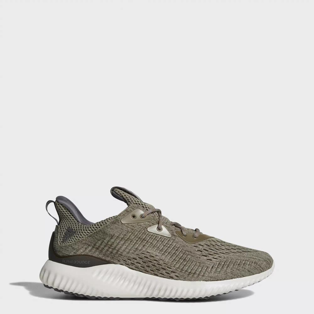 Adidas Alphabounce EM Tenis Para Correr Verdes Para Hombre (MX-44914)